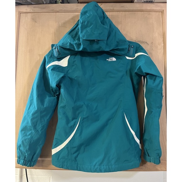 Womens North Face Hyvent Jacket XS Blue/White - Picture 3 of 9